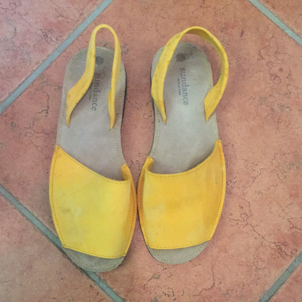 Yellow summer sandals